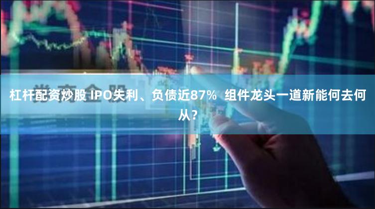 杠杆配资炒股 IPO失利、负债近87%  组件龙头一道新能何去何从？