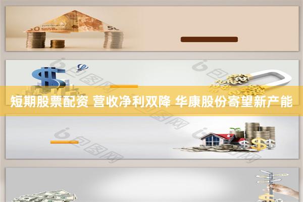 短期股票配资 营收净利双降 华康股份寄望新产能